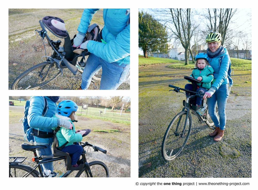 how to ride a bike with a child seat